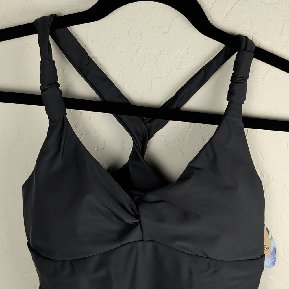 NWT prAna Manori Tankini Top Women's Size Small Swimsuit Top Coal W1MANO113 NEW - Picture 5 of 5